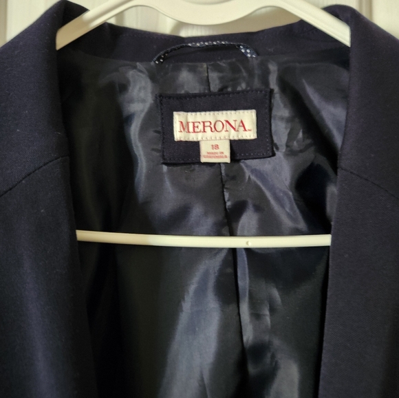 Navy blue womens blazer sz 18 - Picture 2 of 5